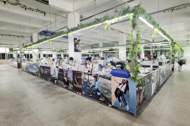 Footwear production line in China