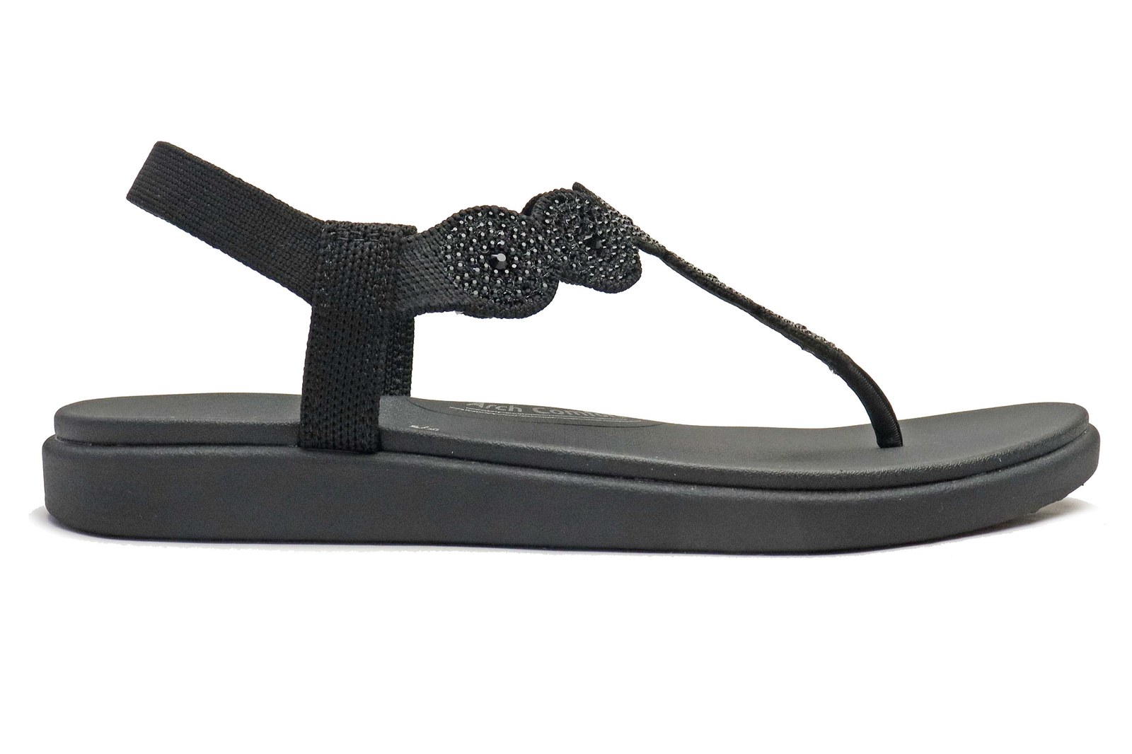 Black adjustable EVA sandal