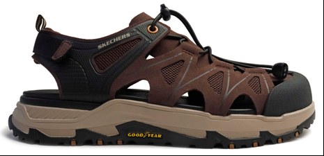 Brown hiking sandal